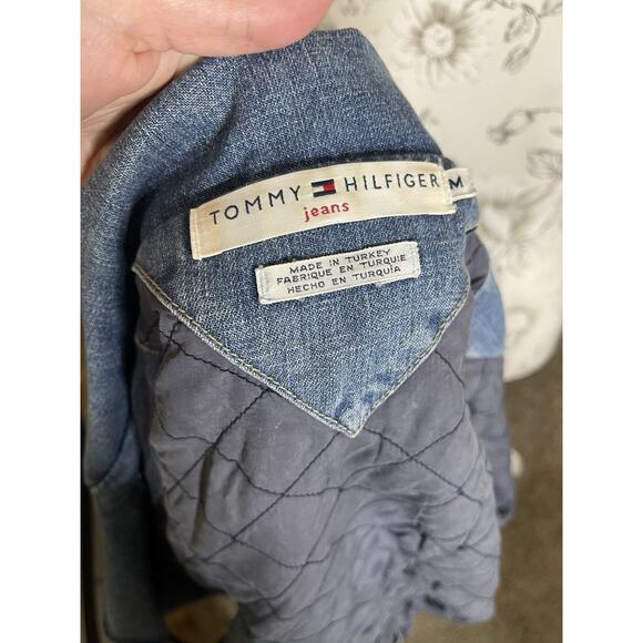 Vintage Tommy Hilfiger Denim Jean Blazer Button Jacket Size Medium - Picture 6 of 9